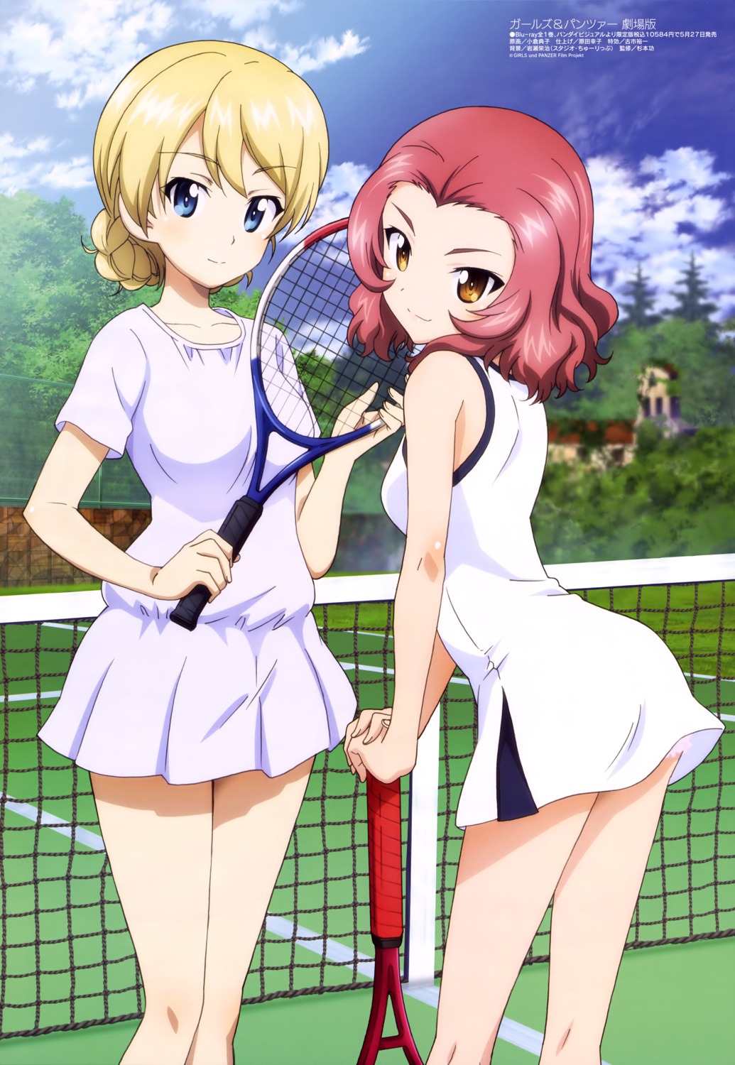 bloomers darjeeling dress girls_und_panzer ogura_noriko rosehip tennis