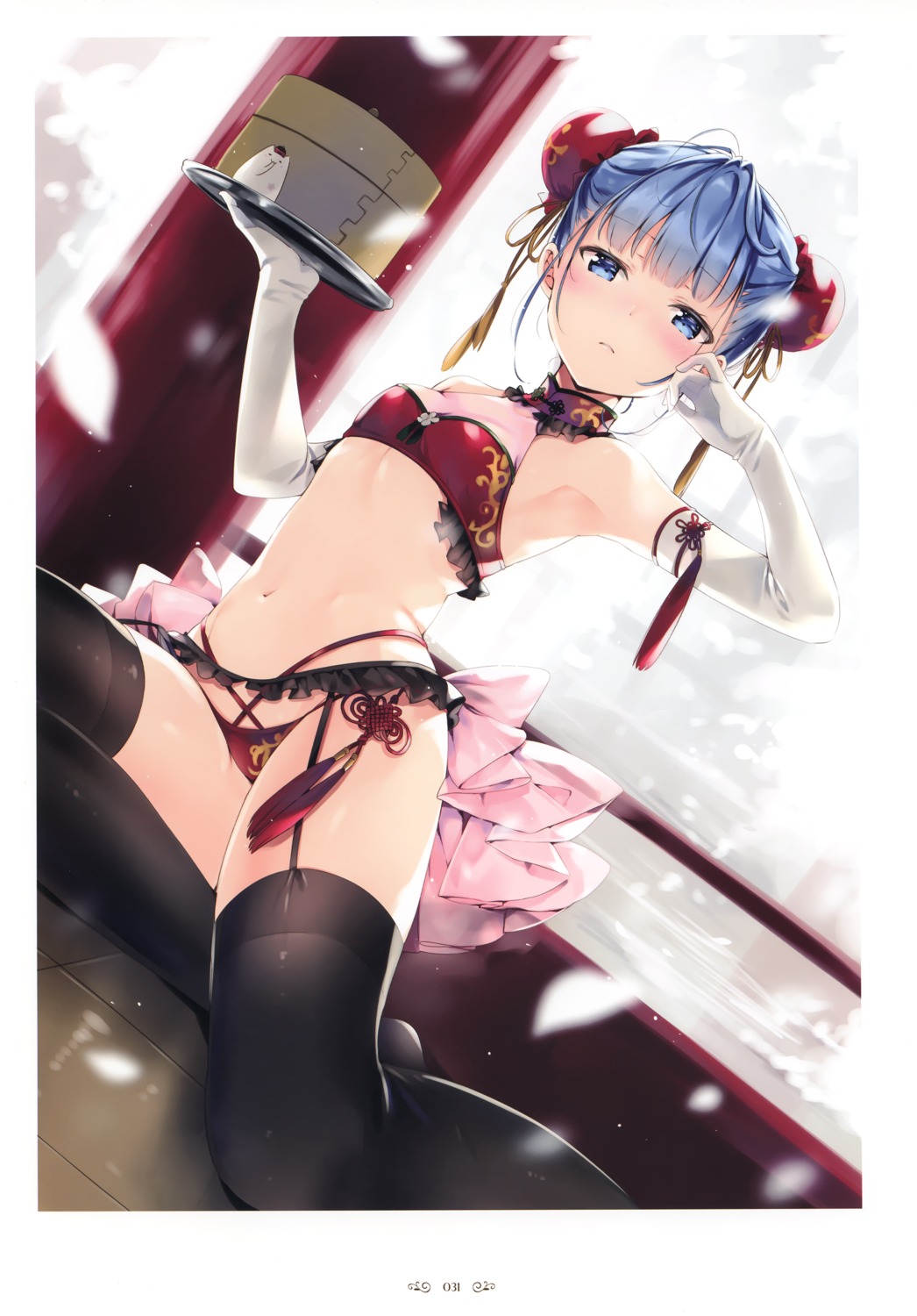 bra chinadress garter_belt loli natsume_eri pantsu see_through stockings thighhighs