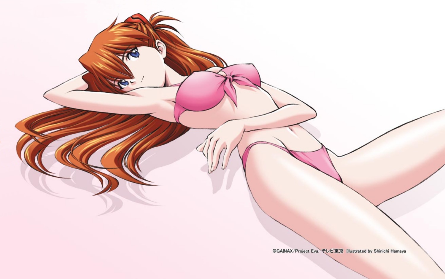 bikini hamaya_shinichi neon_genesis_evangelion souryuu_asuka_langley swimsuits