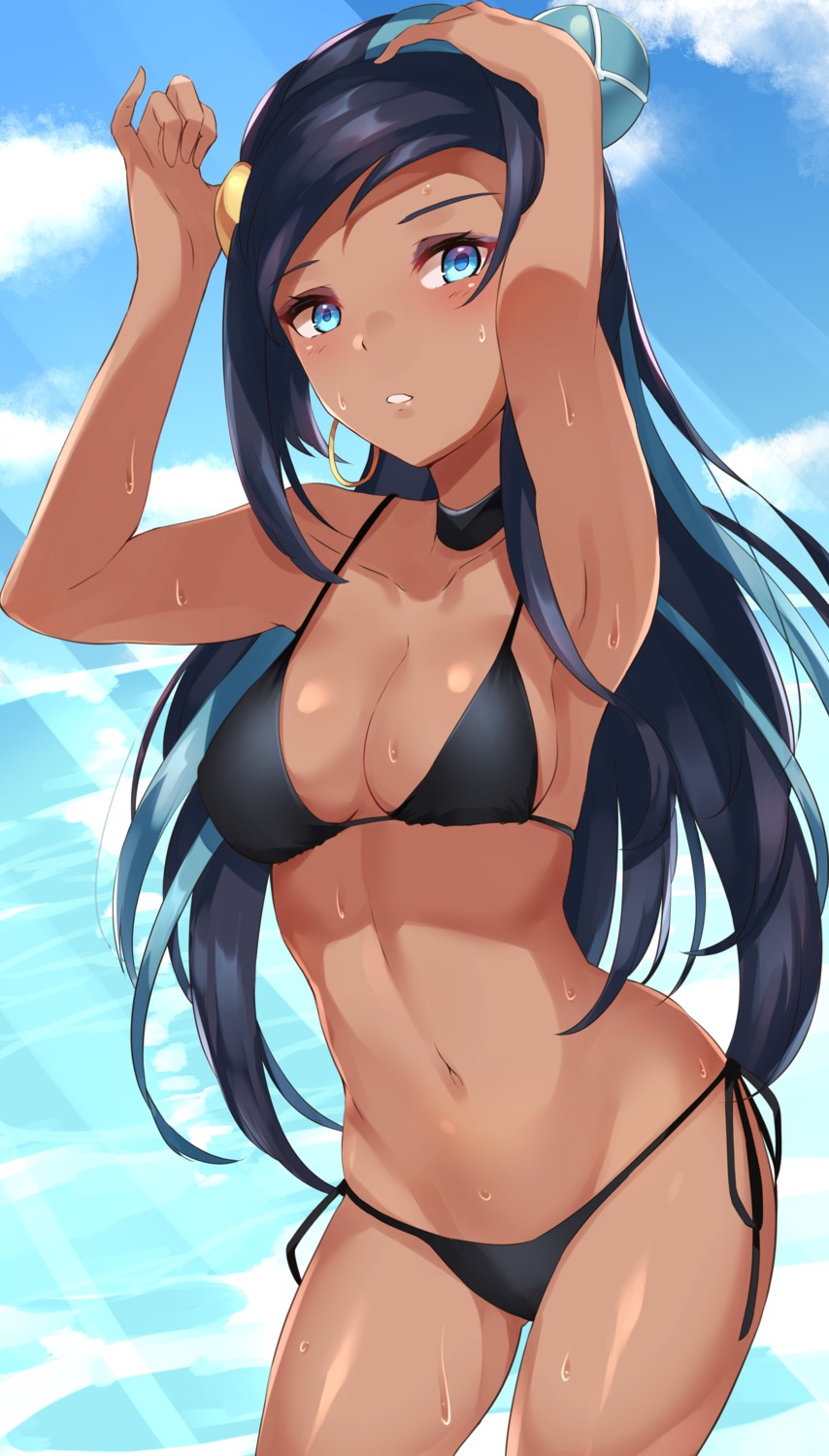 bikini pokemon pokemon_swsh rurina_(pokemon) swimsuits tagme wet