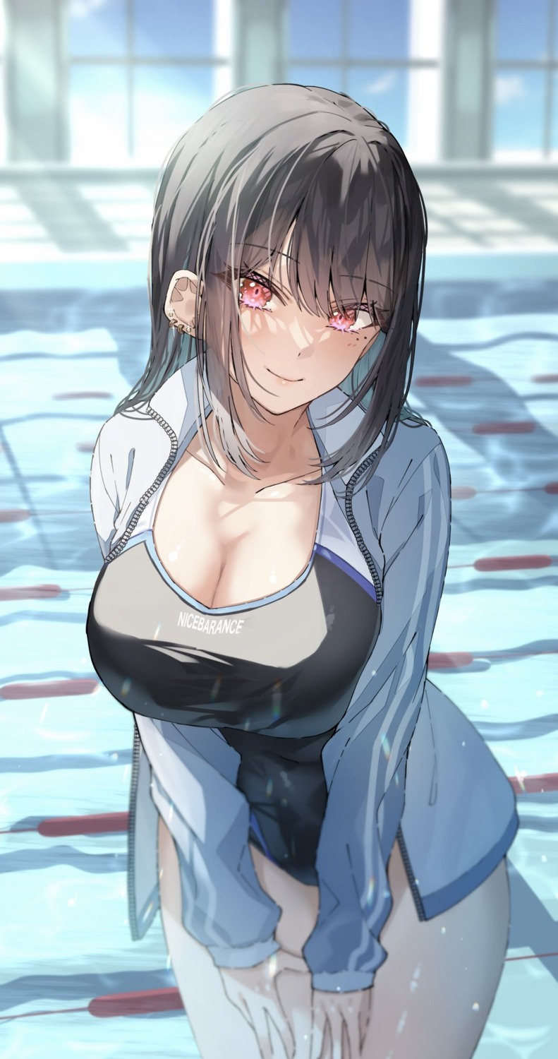 cleavage gym_uniform matsusatoru_kouji swimsuits