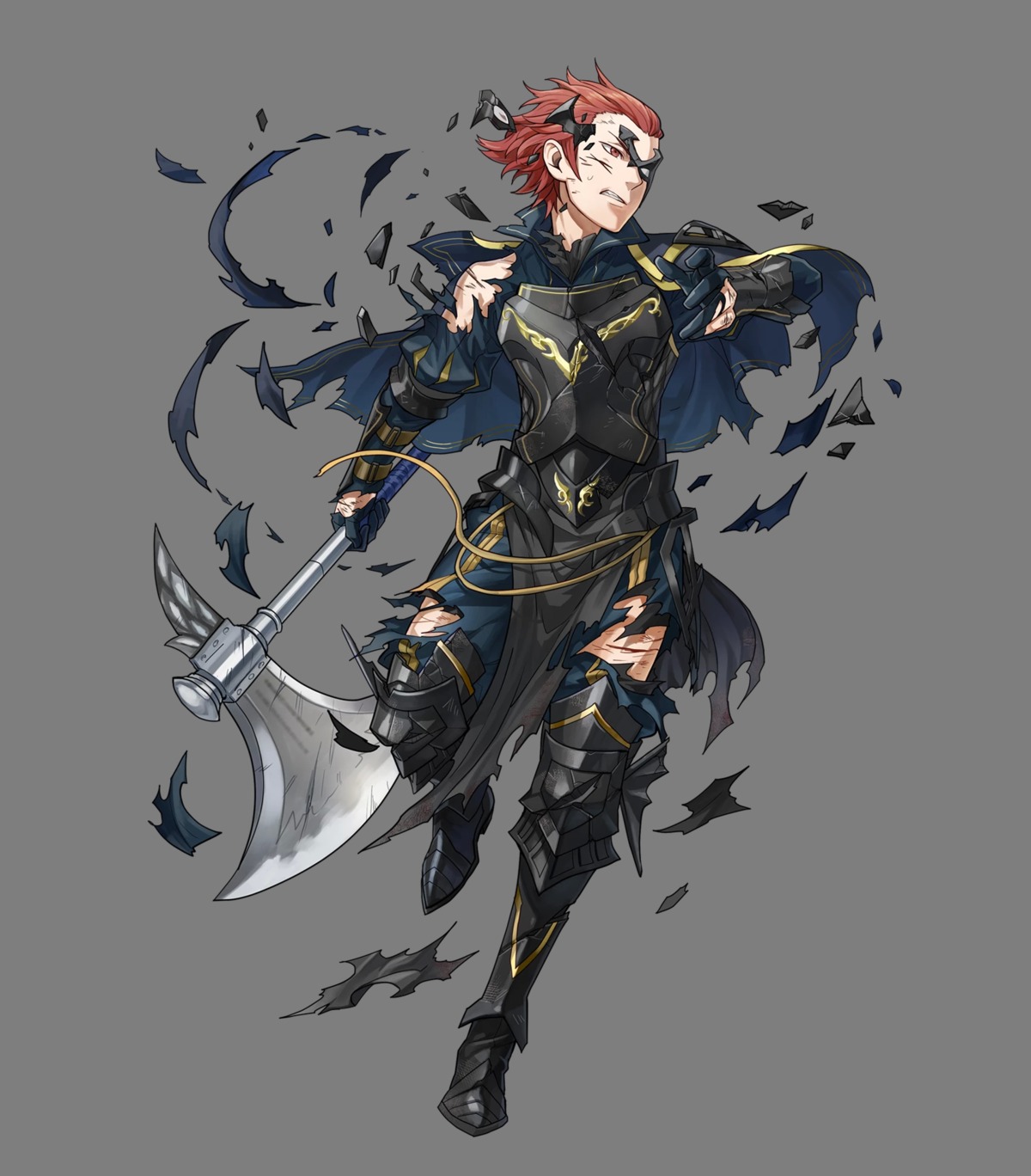 armor fire_emblem fire_emblem_heroes fire_emblem_kakusei gerome meka_(otari7902) nintendo torn_clothes transparent_png weapon