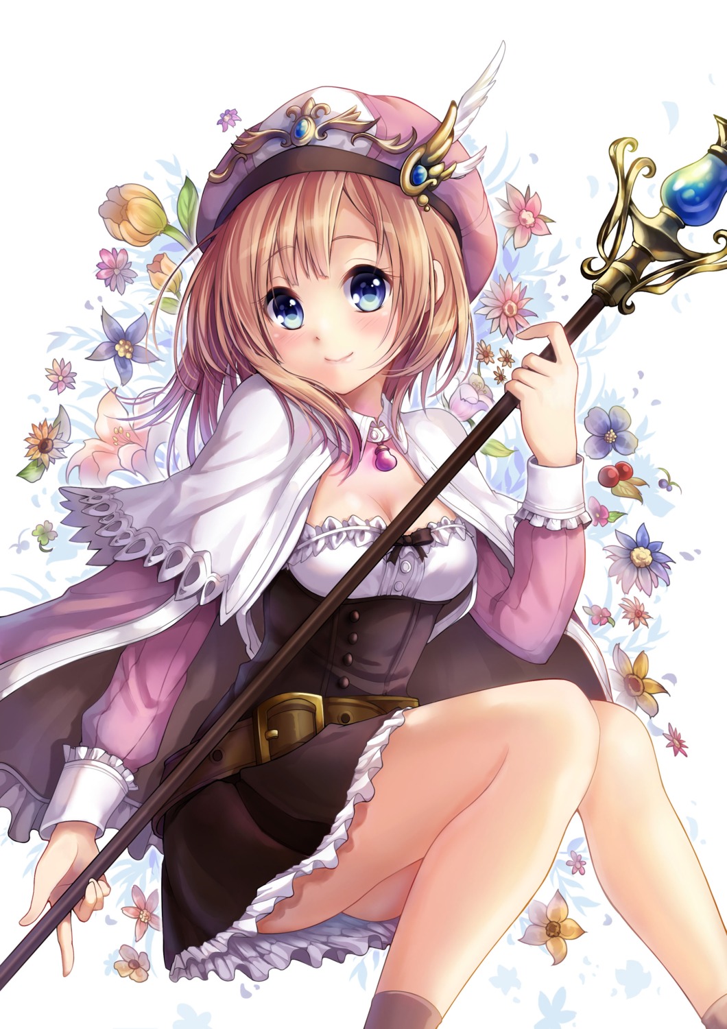 atelier atelier_rorona cleavage dress kawaii2penguin rorolina_frixell weapon