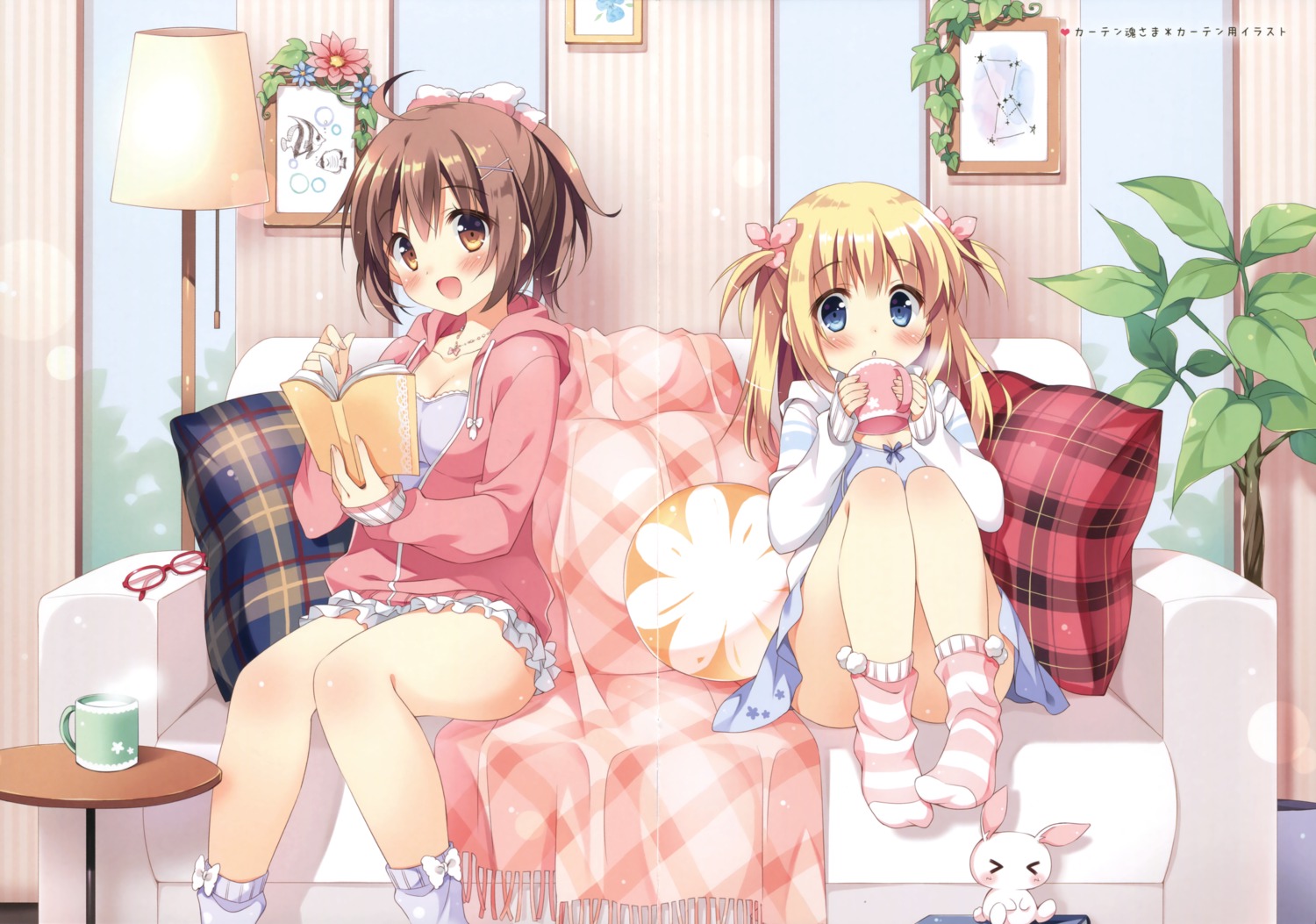 cleavage cocoa_(pan_no_mimi) crease dress fixme pan pan_no_mimi ten_(pan_no_mimi)