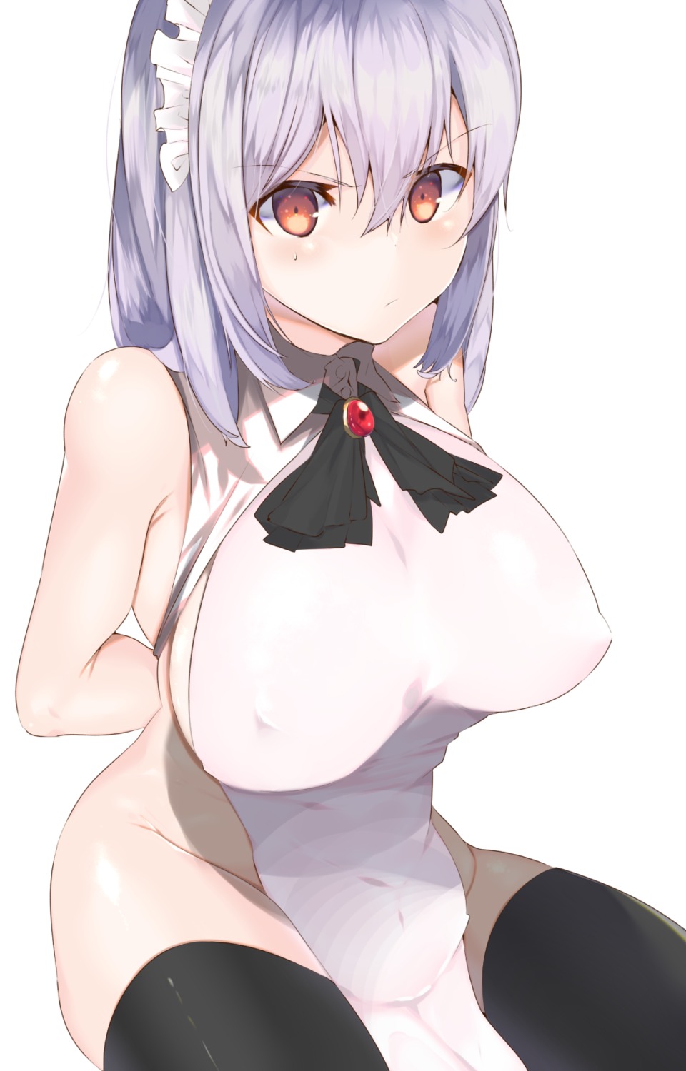 erect_nipples hiiragi_ken no_bra nopan thighhighs