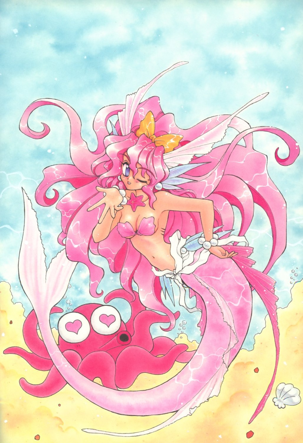 amaori_tatsuki mermaid monster_girl