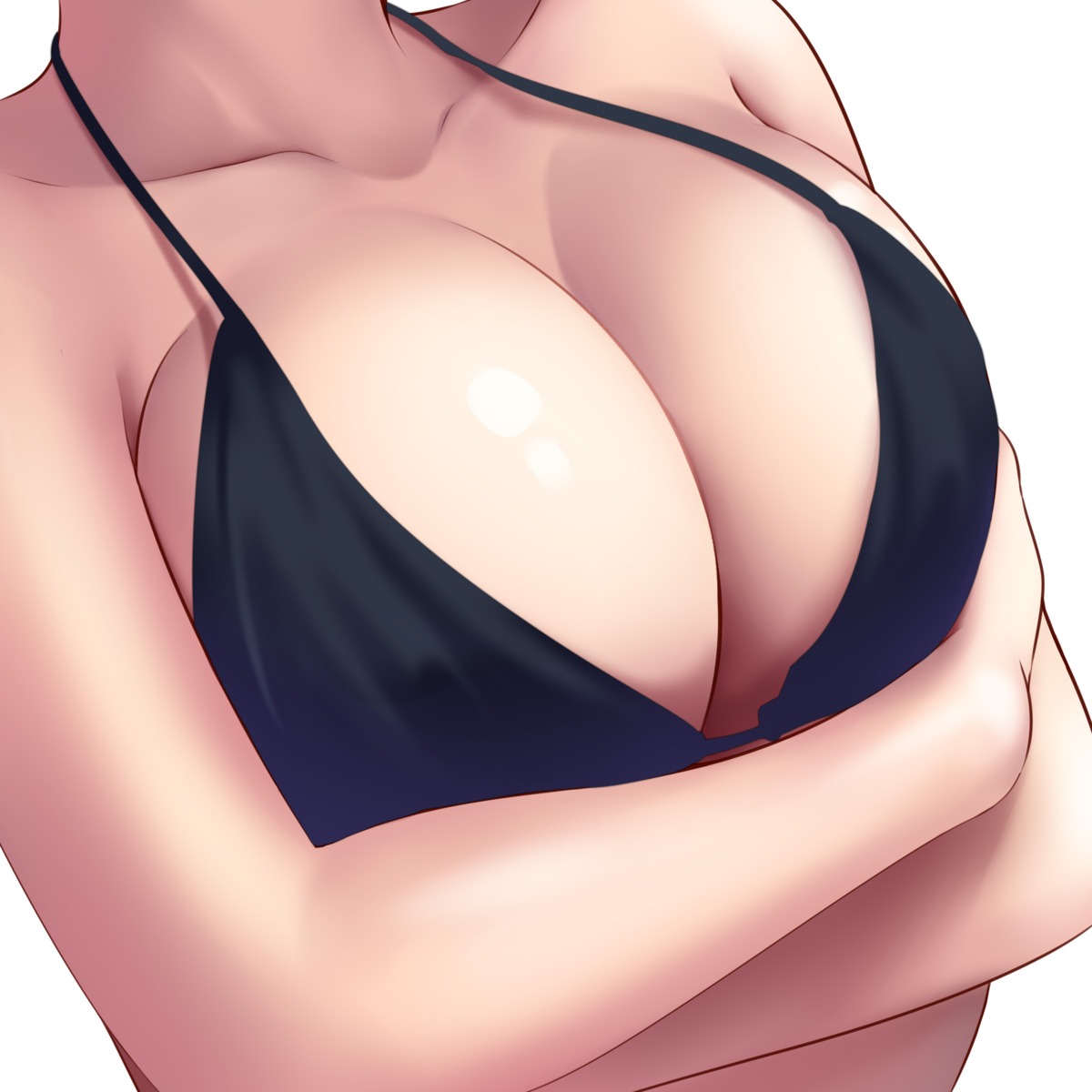bikini_top breast_hold cleavage huyumitsu