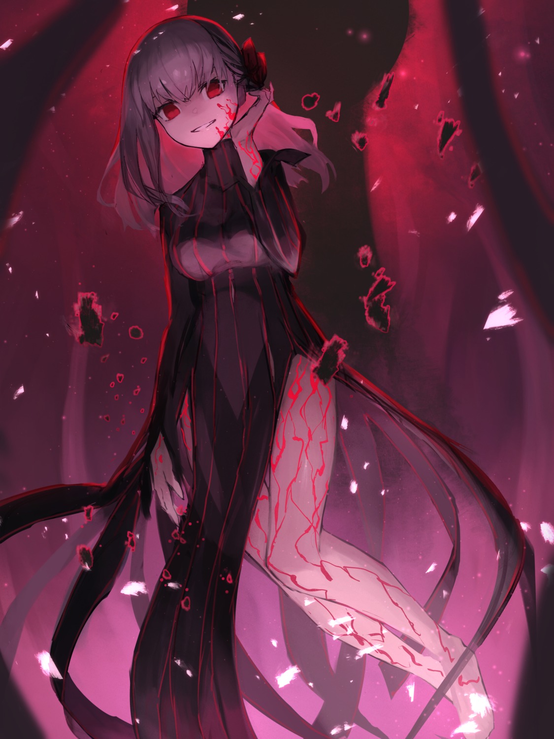 aito dark_sakura dress fate/stay_night fate/stay_night_heaven's_feel matou_sakura tattoo