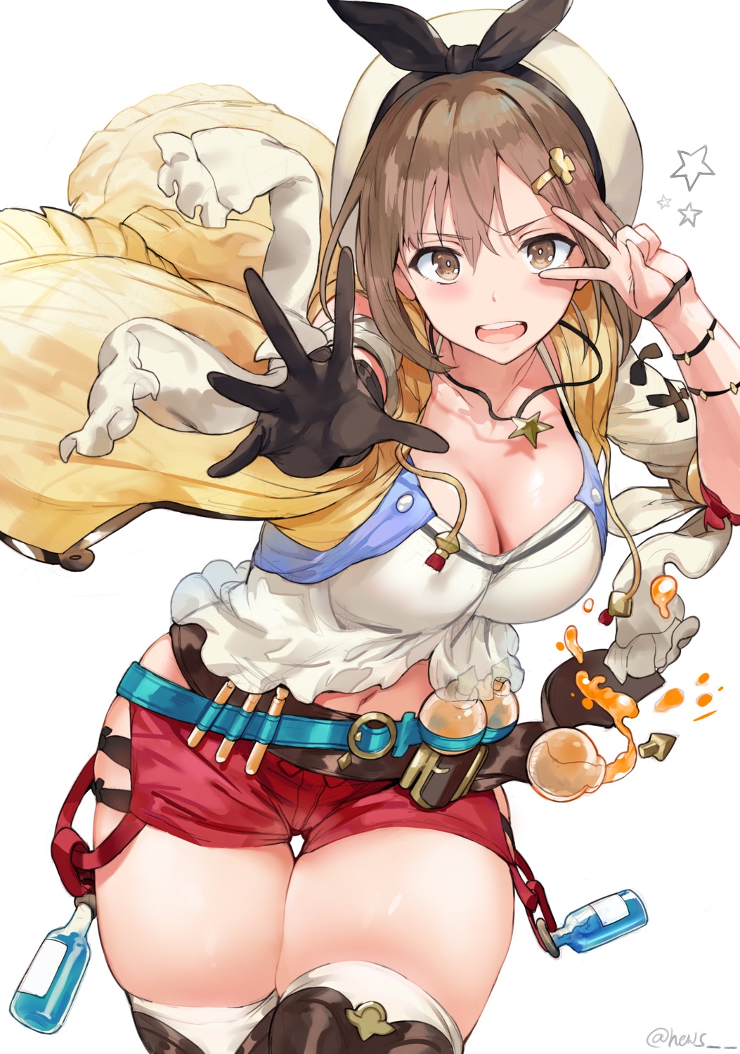 atelier atelier_ryza cleavage hews reisalin_stout thighhighs