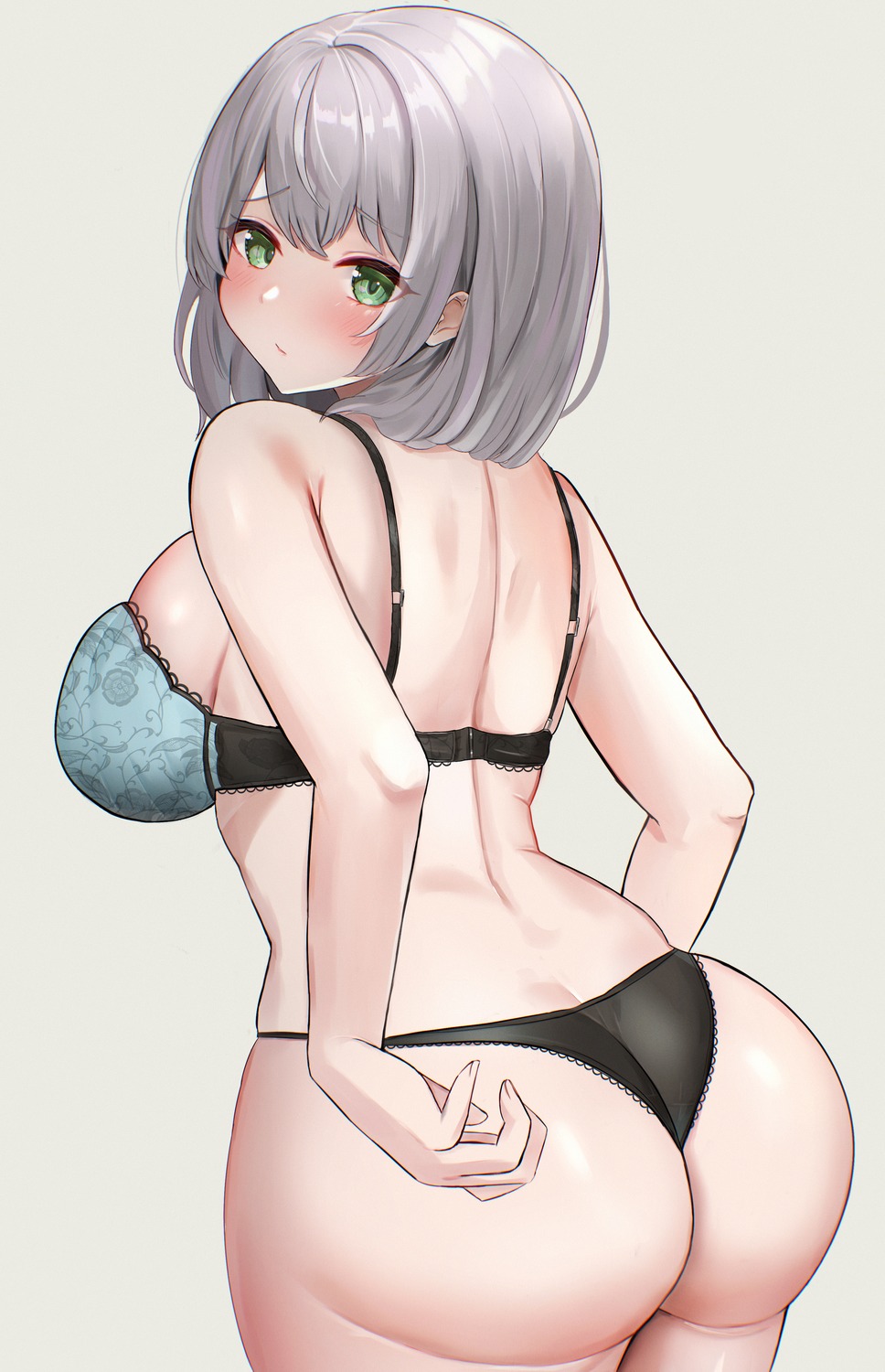 ajirou ass bra hololive pantsu shirogane_noel thong