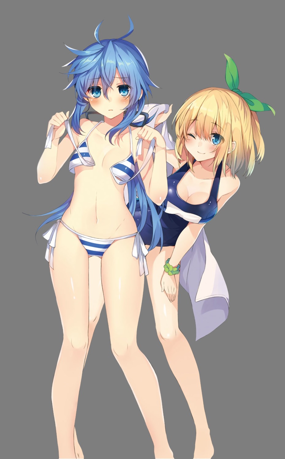 bikini cleavage digital_version mishima_kurone rokudenashi_majutsu_koushi_to_kinki_kyouten rumia_tingel ryiel_rayford school_swimsuit swimsuits towel transparent_png undressing