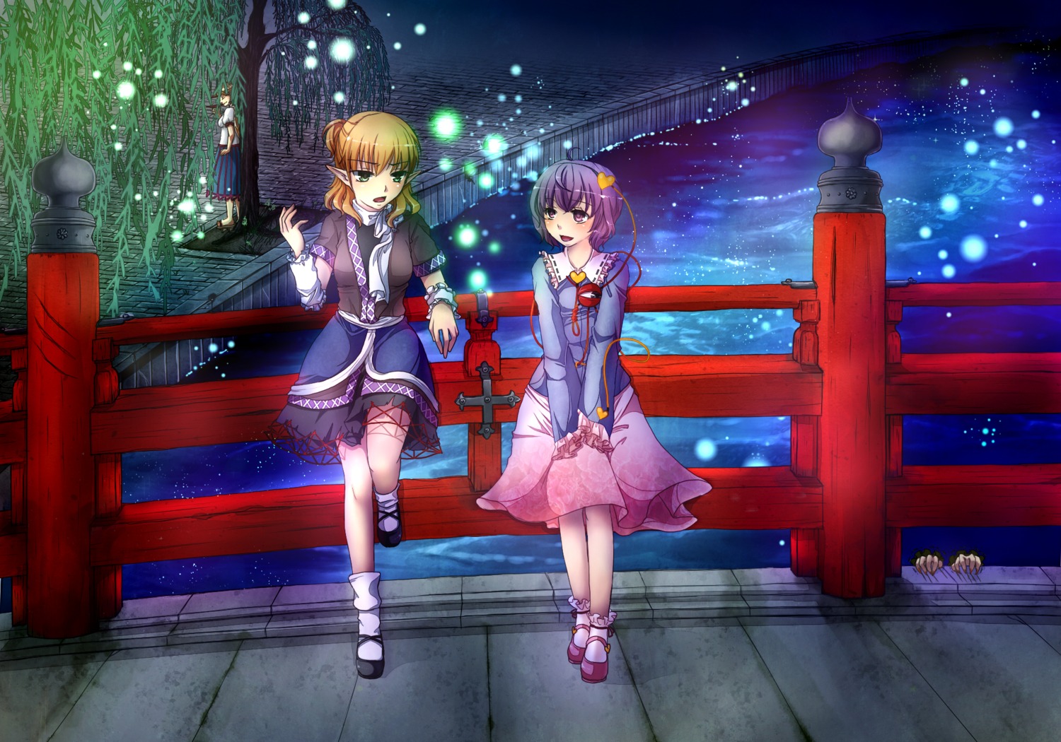 hoshiguma_yuugi komeiji_satori kuroya_lily mizuhashi_parsee touhou