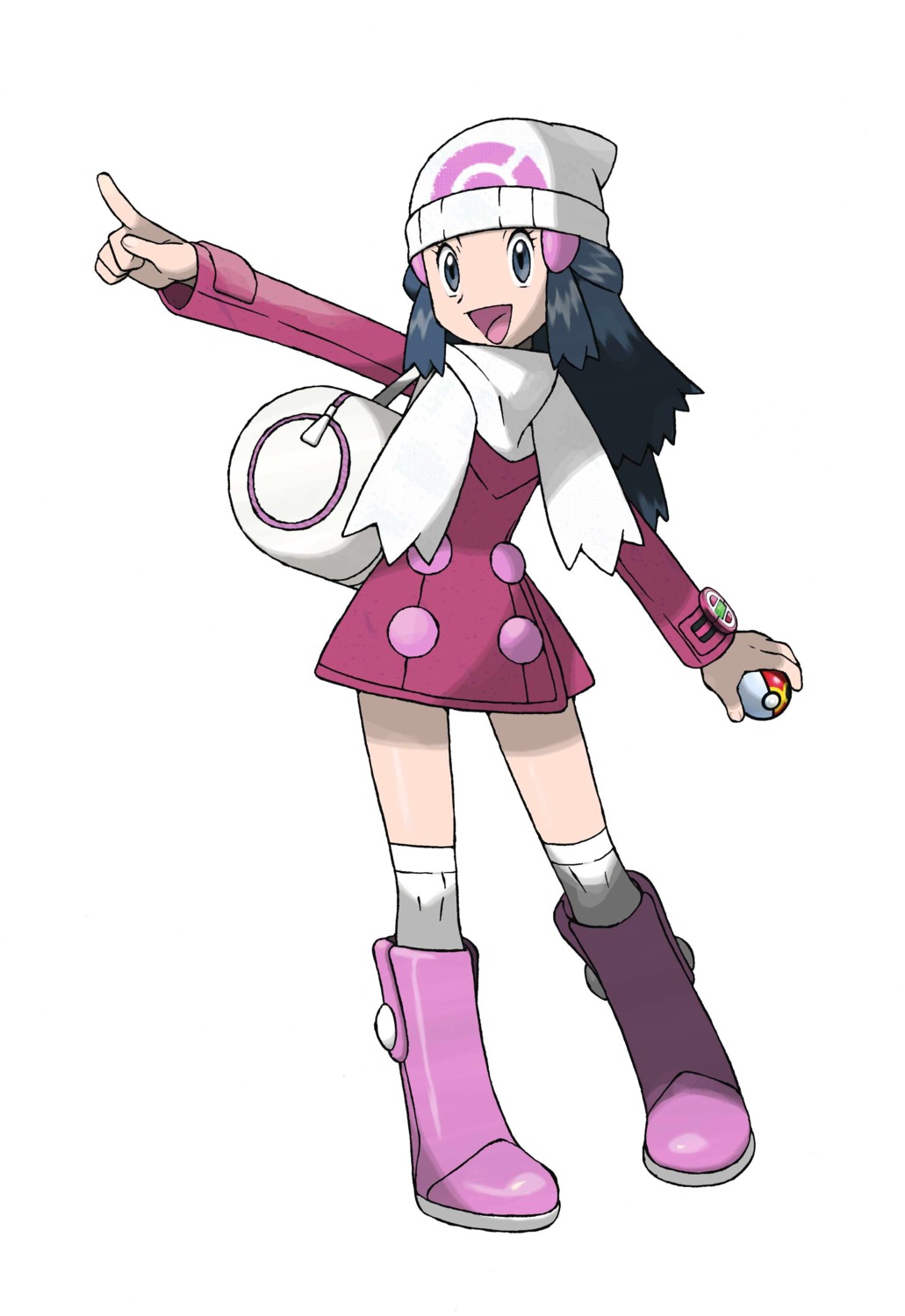 hikari_(pokemon) nintendo pokemon pokemon_bdsp pokemon_dppt sugimori_ken