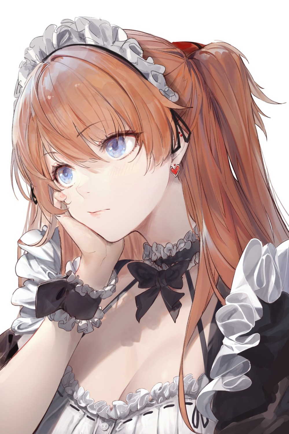 a.t._zero cleavage maid neon_genesis_evangelion souryuu_asuka_langley