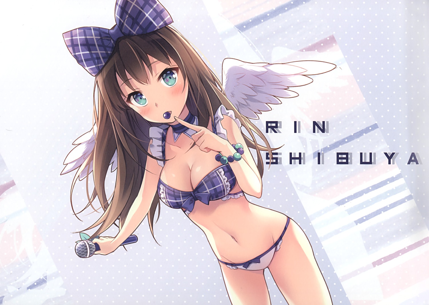 bra cleavage neko_no_onsen nyanya pantsu shibuya_rin the_idolm@ster the_idolm@ster_cinderella_girls wings