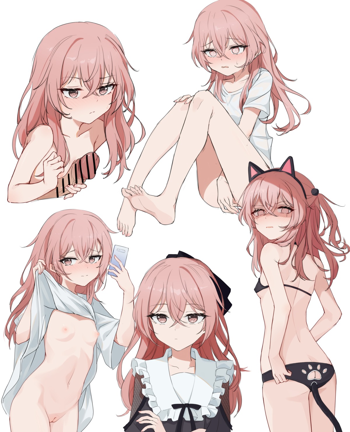 anal animal_ears ass bikini bottomless breast_hold breasts censored erect_nipples feet inui_sajuna loli masturbation nekomimi nipples no_bra paizuri penis pussy see_through selfie shirt_lift sketch sono_bisque_doll_wa_koi_wo_suru swimsuits tail topless underboob undressing yume_(454565427)