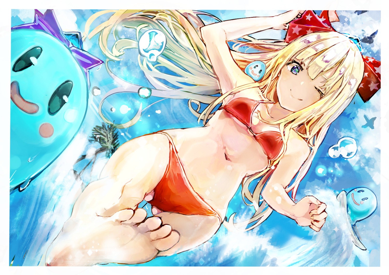 atelier atelier_lydie_&_suelle bikini cleavage feet ilmeria_von_leinweber swimsuits tatsukisan wet