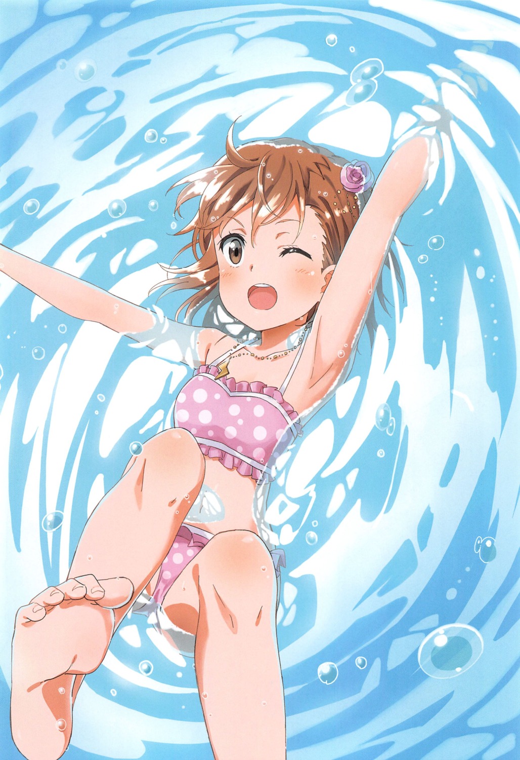 bikini delf feet misaka_mikoto swimsuits toaru_kagaku_no_railgun toaru_majutsu_no_index wet