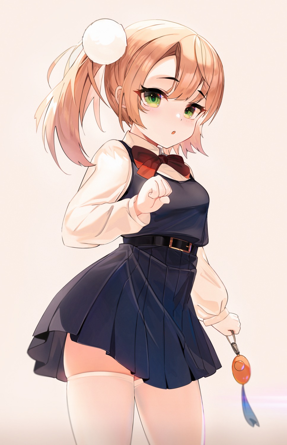 indie_virtual_youtuber janyhero seifuku shigure_ui_(vtuber) thighhighs