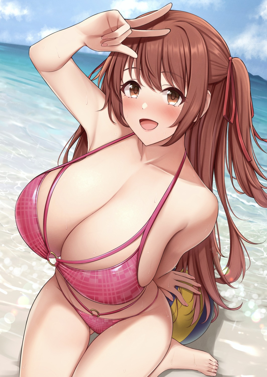 bikini fou_zi princess_connect princess_connect!_re:dive sakurai_nozomi swimsuits