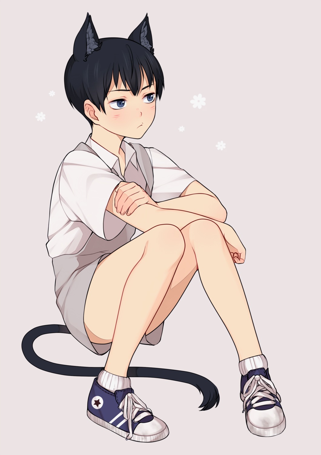 animal_ears haikyuu!! kageyama_tobio male nekomimi tail weyo