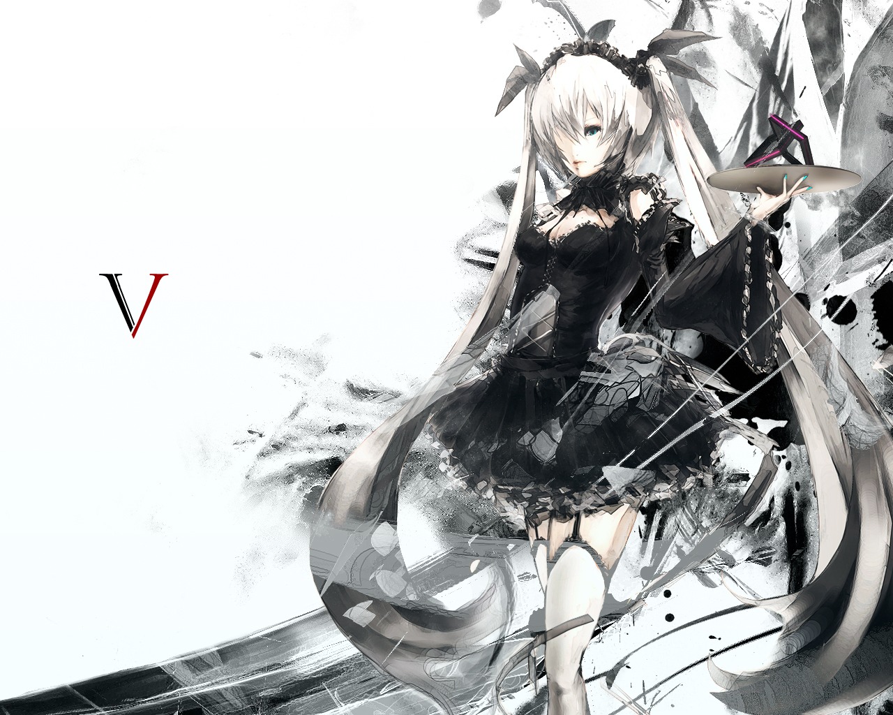 gothic_lolita hatsune_miku iori_(yakata-bako) lolita_fashion vocaloid wallpaper