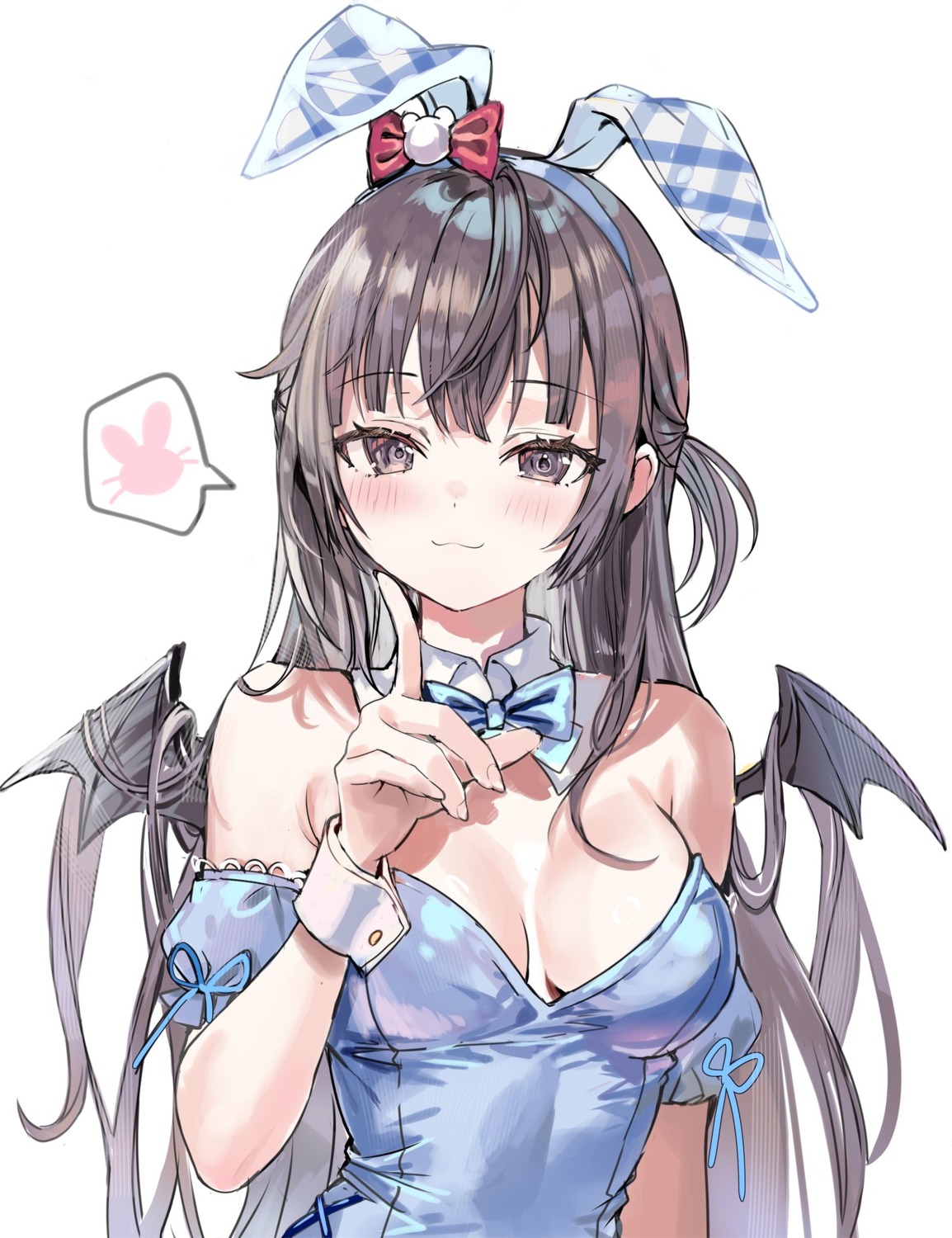 animal_ears bunny_ears bunny_girl momoko_(momopoco) no_bra suou_yuki tokidoki_bosotto_russia-go_de_dereru_tonari_no_alya-san wings