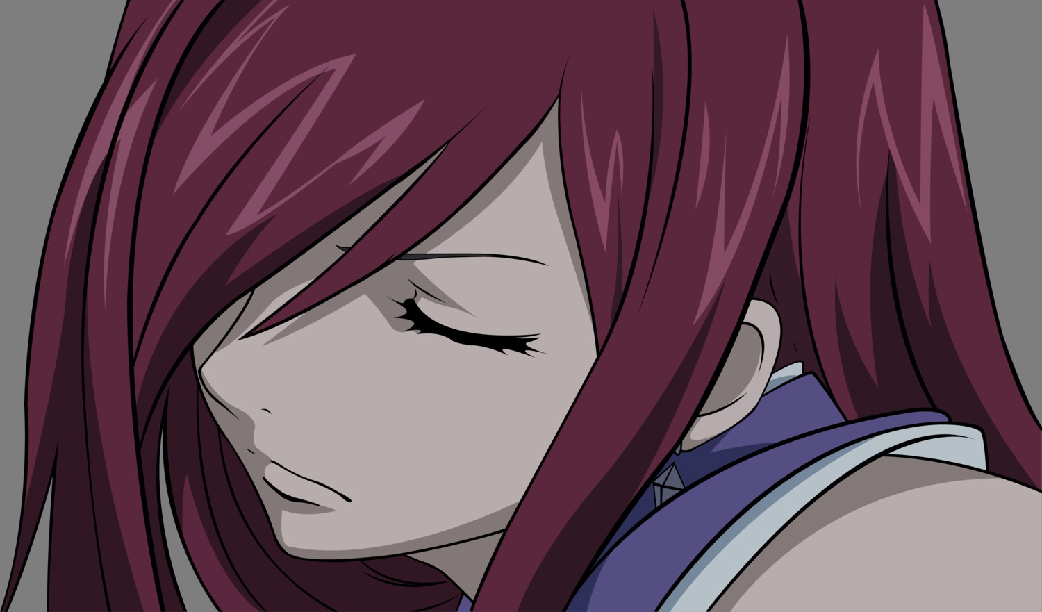 erza_scarlet fairy_tail transparent_png vector_trace