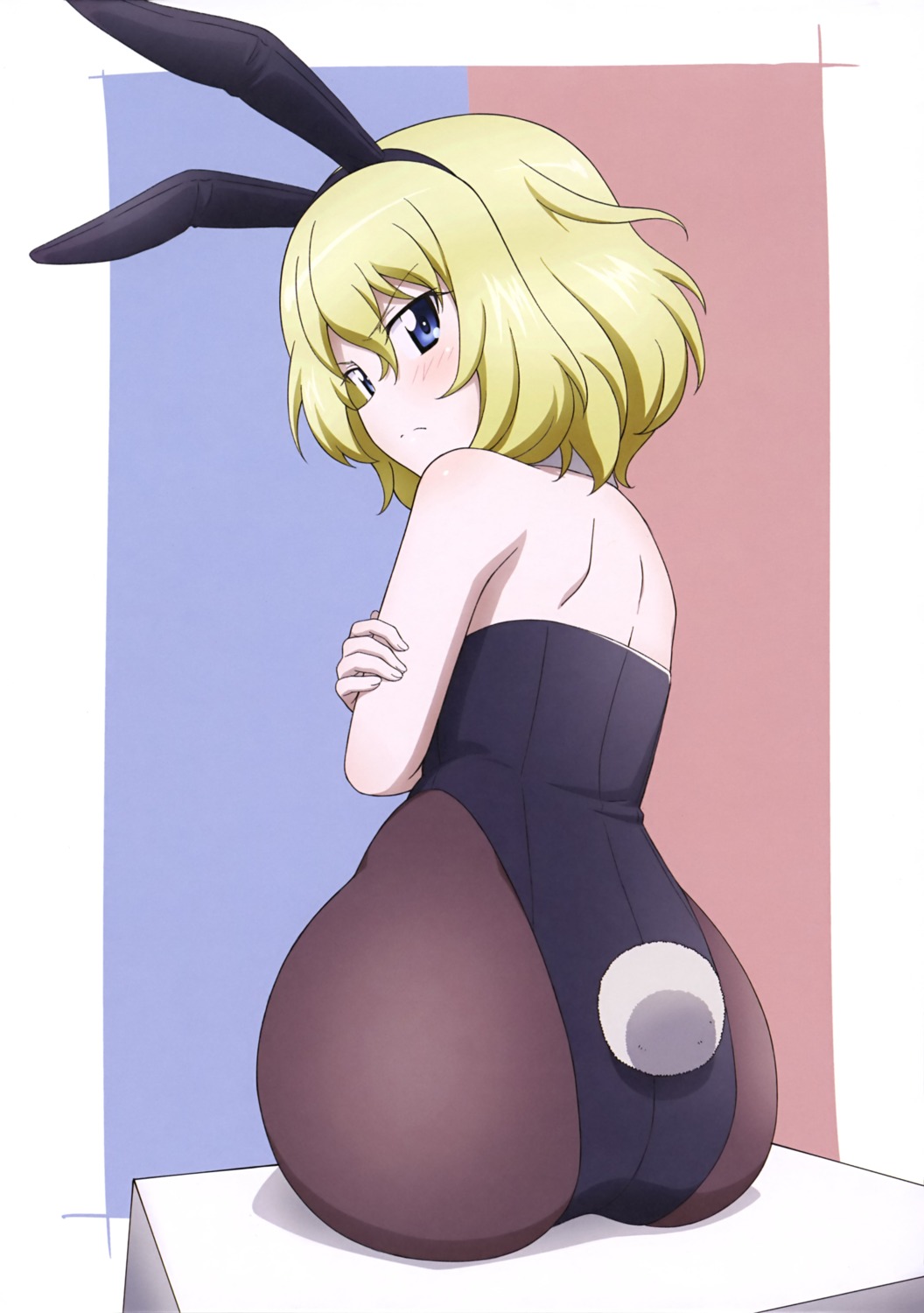 animal_ears ass bunny_ears bunny_girl girls_und_panzer katyusha pantyhose tagme tail