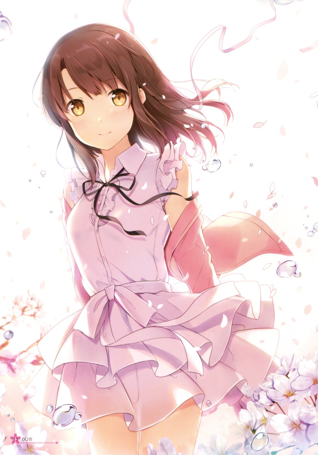 6u dress katou_megumi saenai_heroine_no_sodatekata saenai_heroine_no_sodatekata_flat see_through