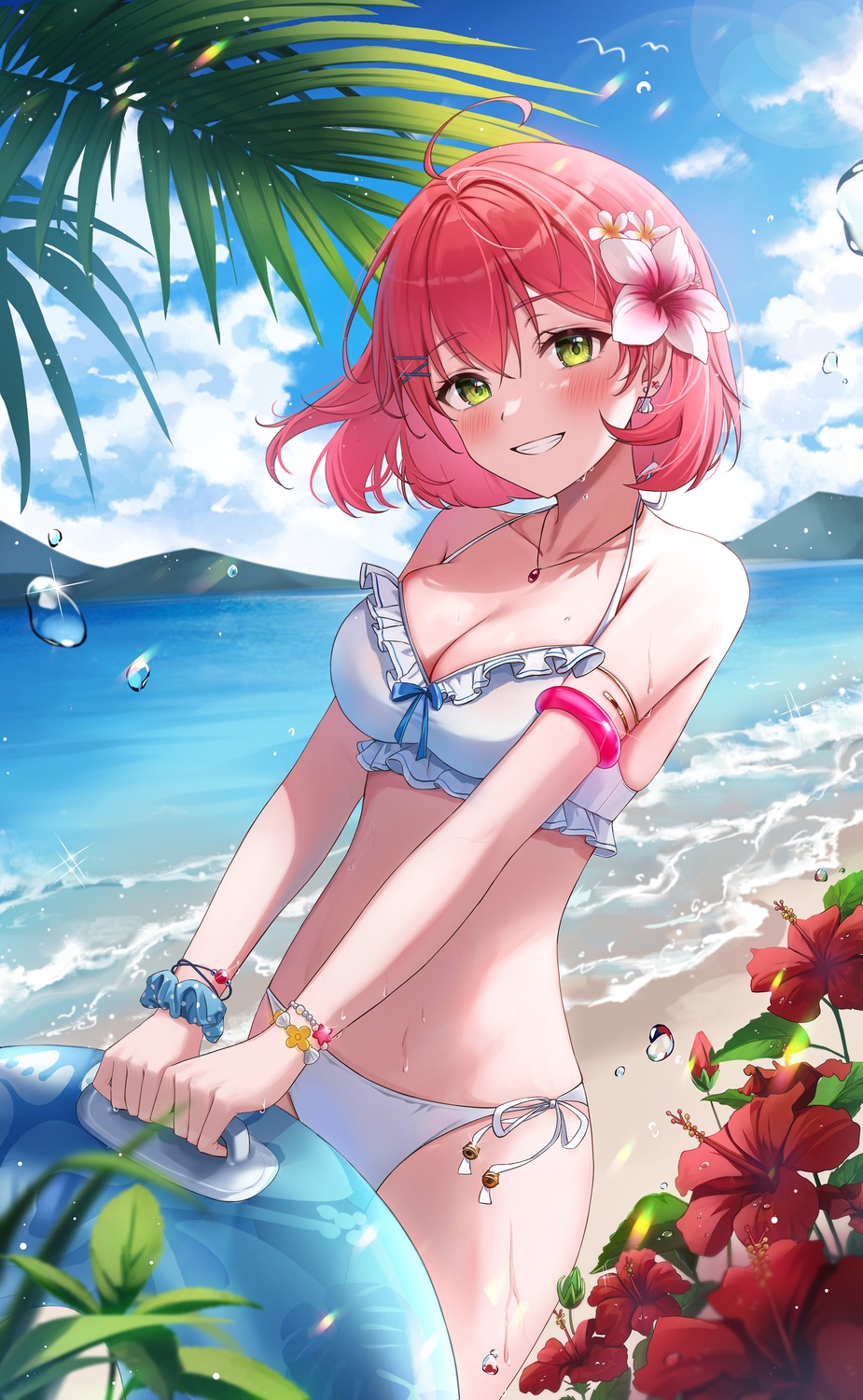 bikini hololive pora_0918 sakura_miko swimsuits