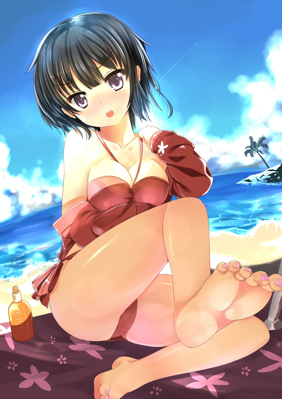 bikini boku_wa_tomodachi_ga_sukunai cleavage feet mikazuki_yozora swimsuits xephonia