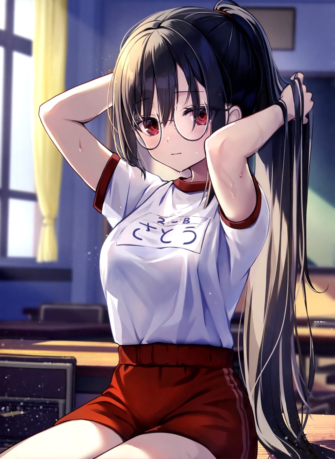 gym_uniform megane yuu_(artist)