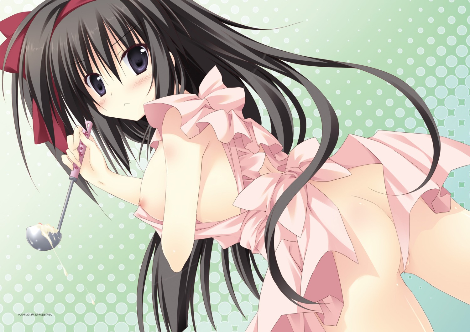 digital_version korie_riko lump_of_sugar magical_charming! naked_apron nipples shirakano_himeyuri