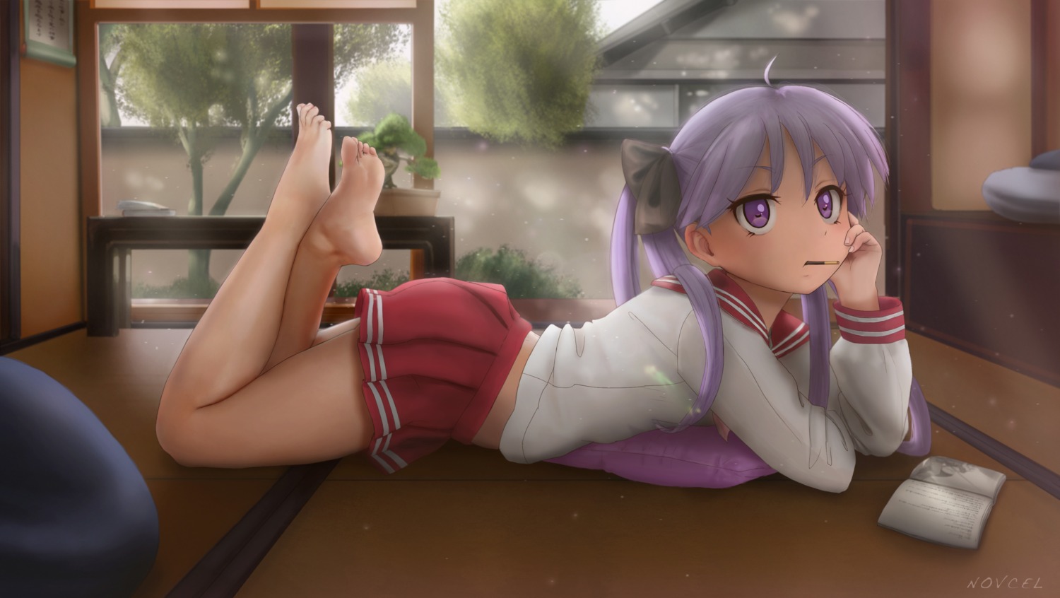 feet hiiragi_kagami lucky_star novcel seifuku