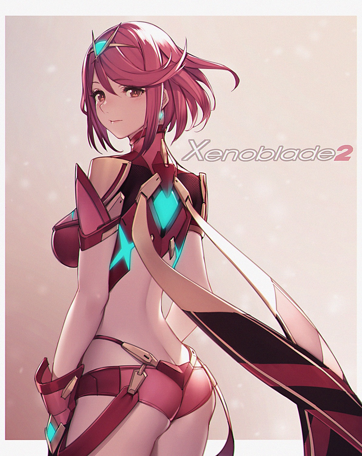 ass bodysuit homura_(xenoblade_2) steelleets xenoblade xenoblade_chronicles_2