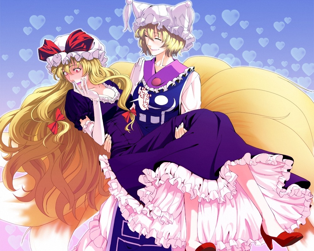 crow_(pixiv) dress touhou yakumo_ran yakumo_yukari