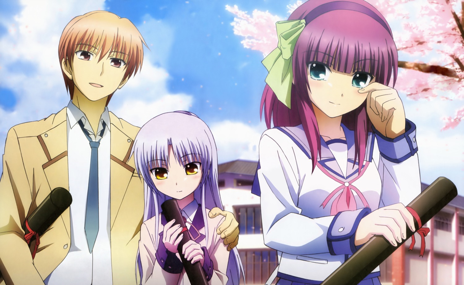 angel_beats! detexted otonashi seifuku tenshi toya_kento yurippe