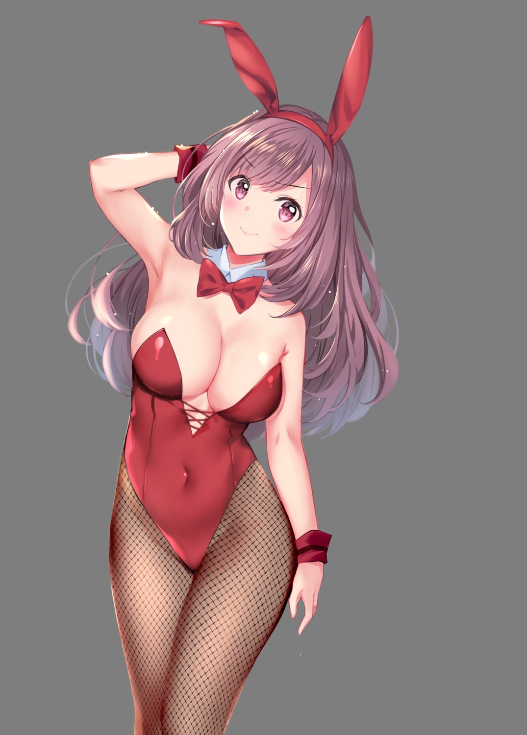 animal_ears bunny_ears bunny_girl fishnets no_bra pantyhose rei transparent_png