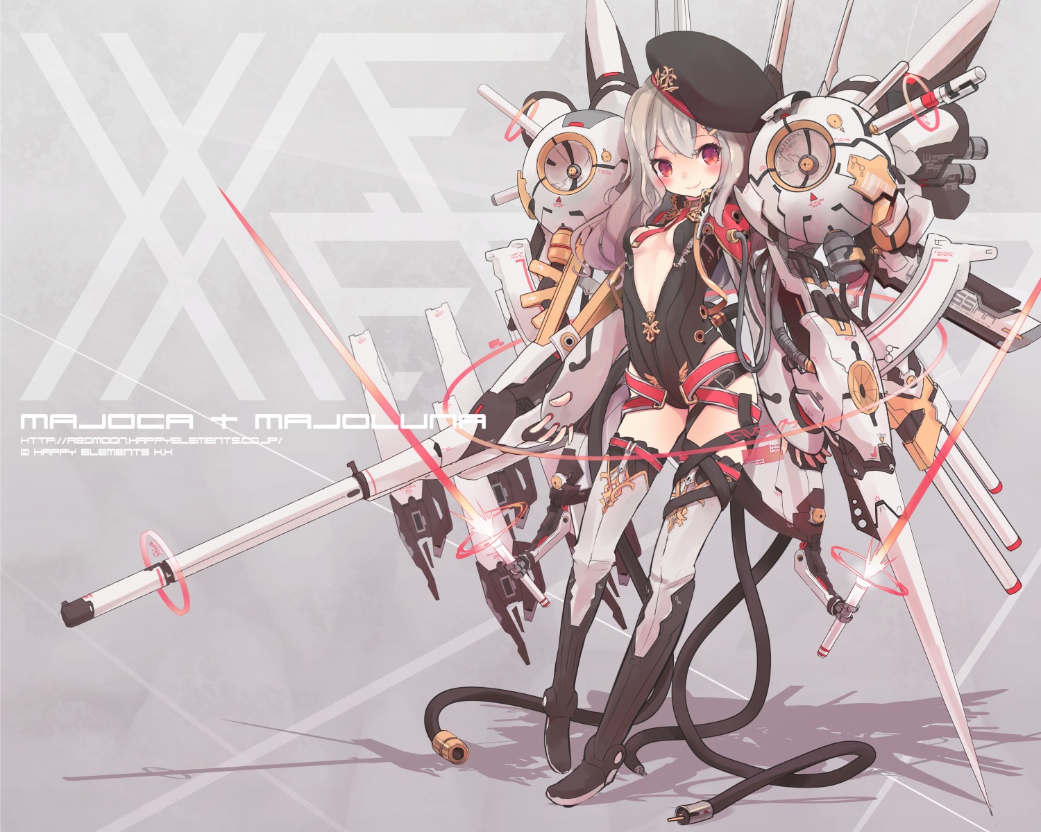 bodysuit isegawa_yasutaka loli majoca†majoluna mecha_musume weapon