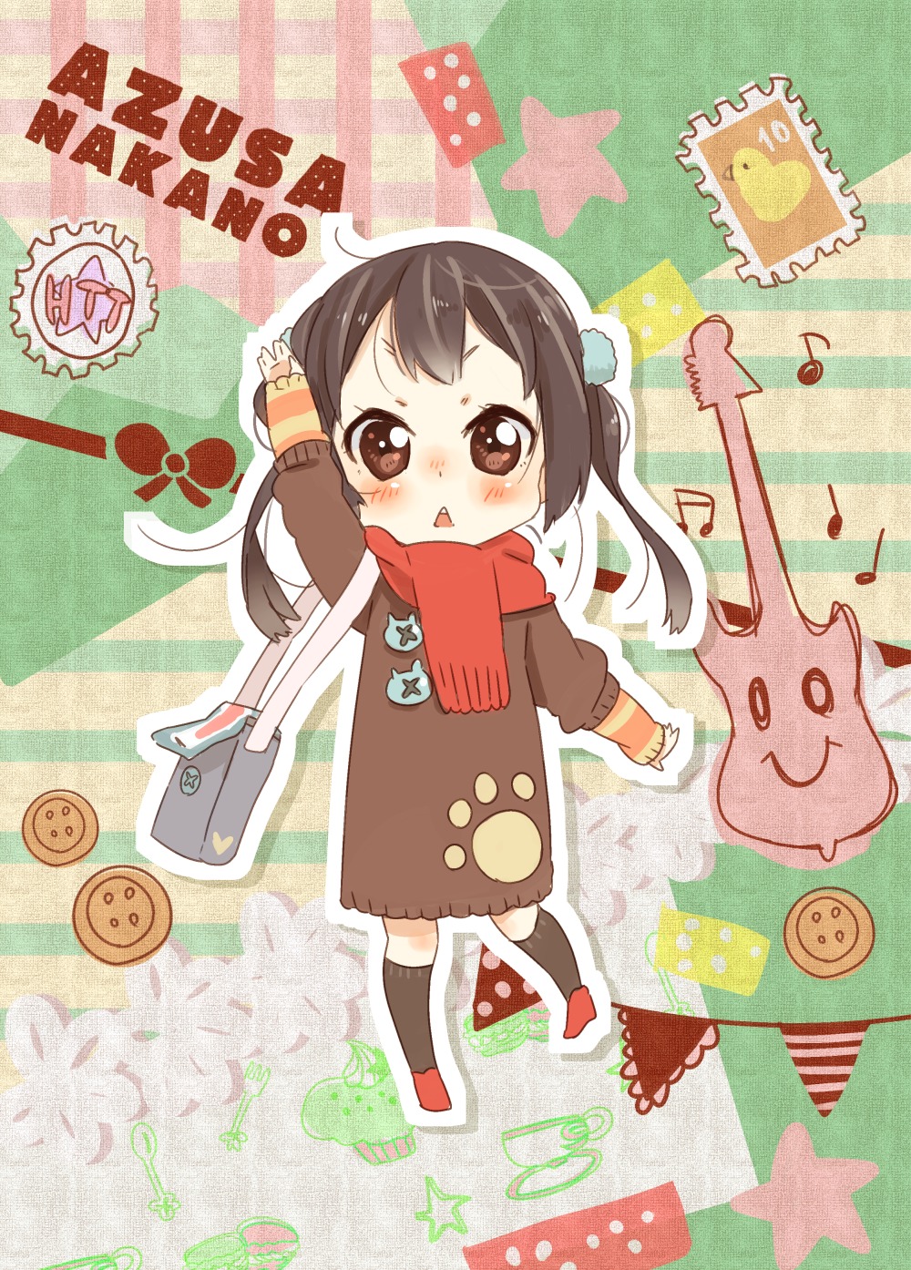 chibi futomayu k-on! nakano_azusa