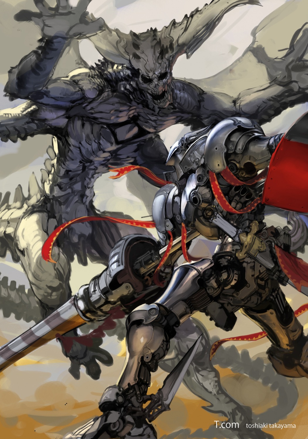 armor monster sword takayama_toshiaki weapon