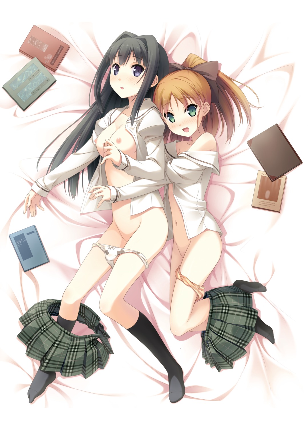 ayase_sayuki digital_version kantoku loli minagawa_yuuhi nipples pantsu panty_pull your_diary