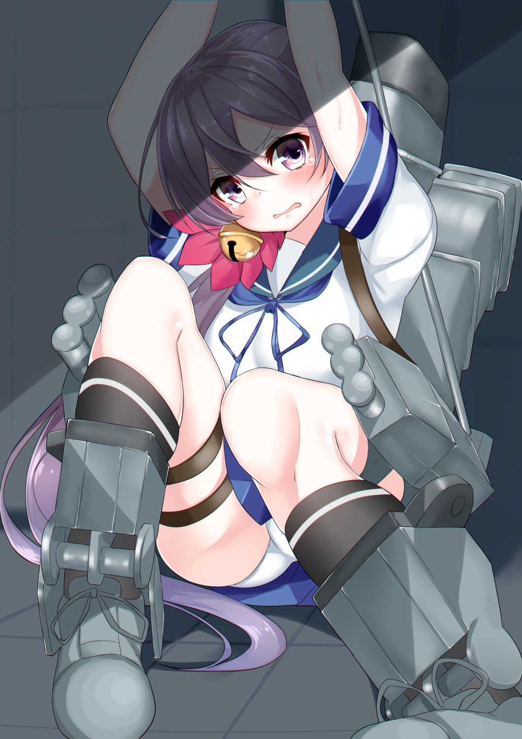 akebono_(kancolle) kantai_collection nebusoku pantsu seifuku