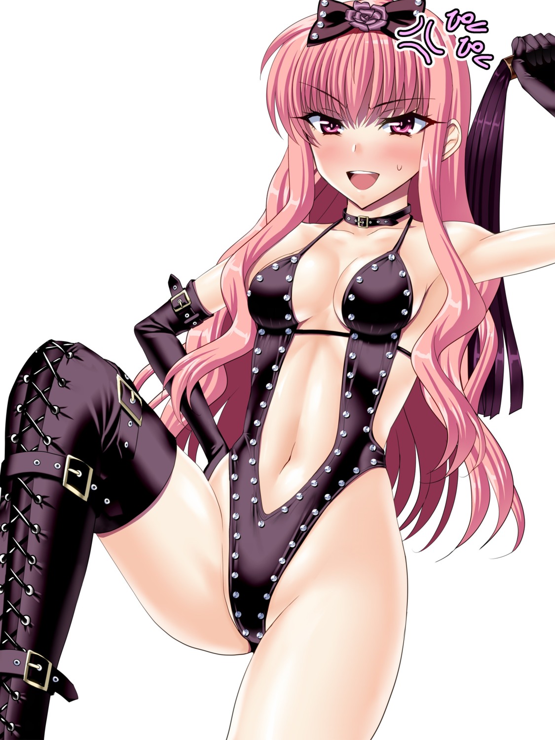 cleavage louise no_bra sensweet thighhighs zero_no_tsukaima