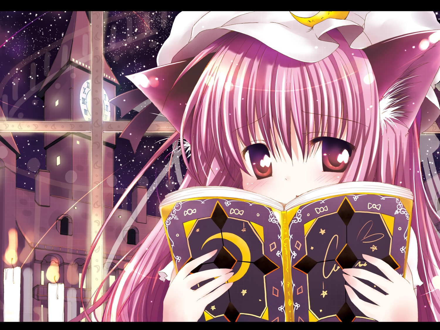 animal_ears catbell nekomimi patchouli_knowledge touhou