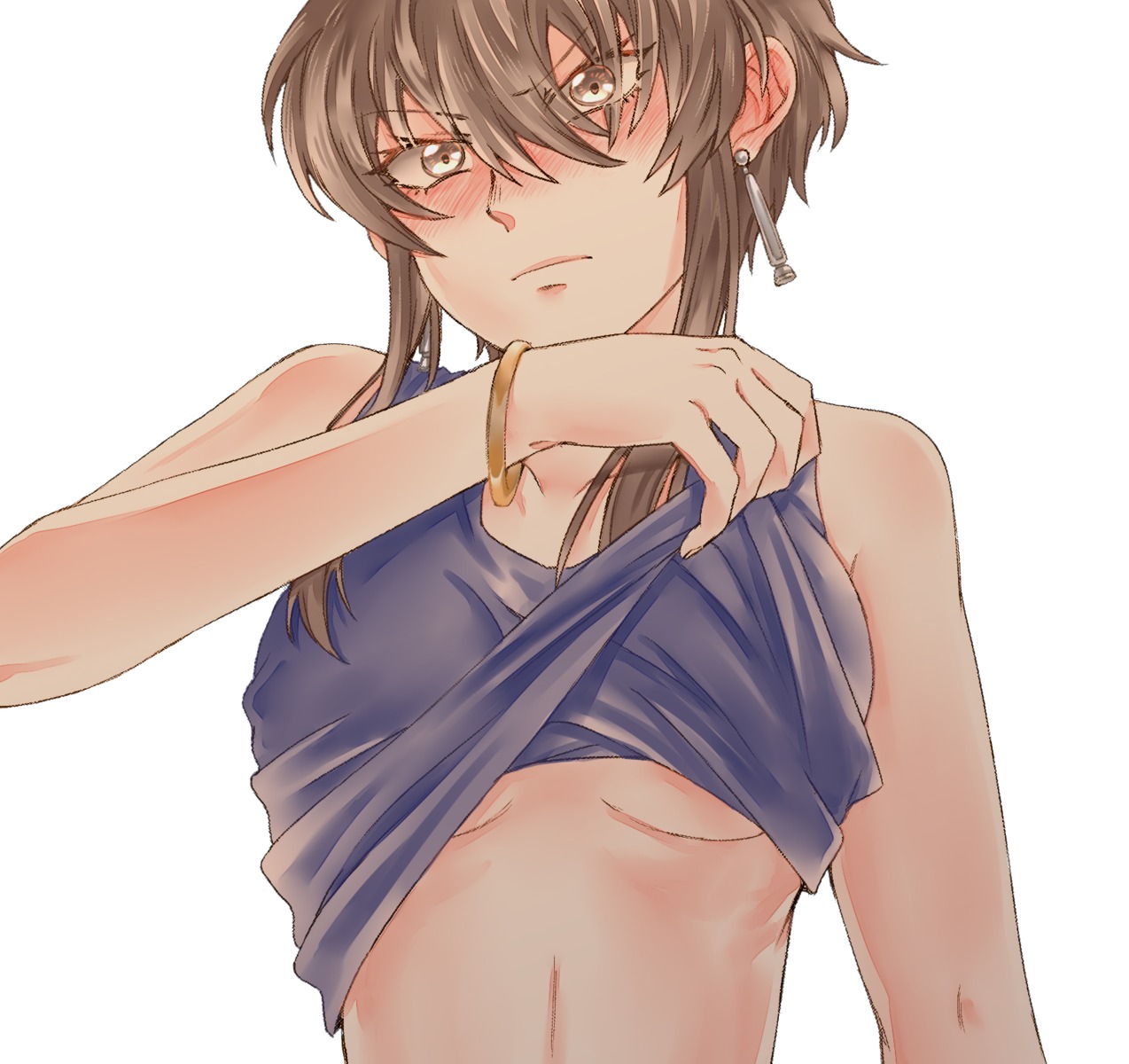 bai_lao_shu fire_emblem fire_emblem:_seisen_no_keifu larcei no_bra shirt_lift underboob undressing