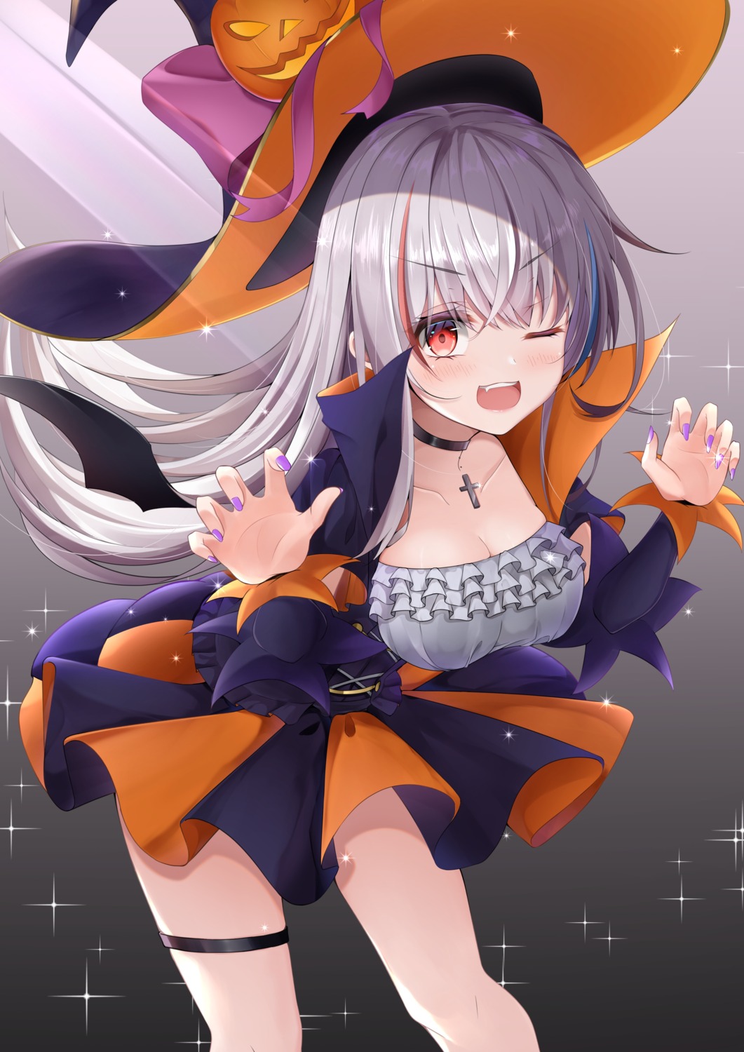 cleavage dress ekidona garter halloween witch