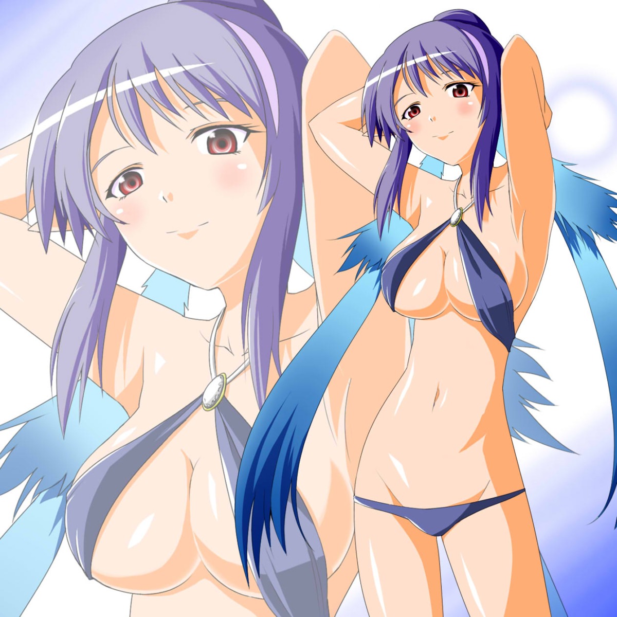 bikini cleavage judith pointy_ears raguna swimsuits tales_of tales_of_vesperia underboob