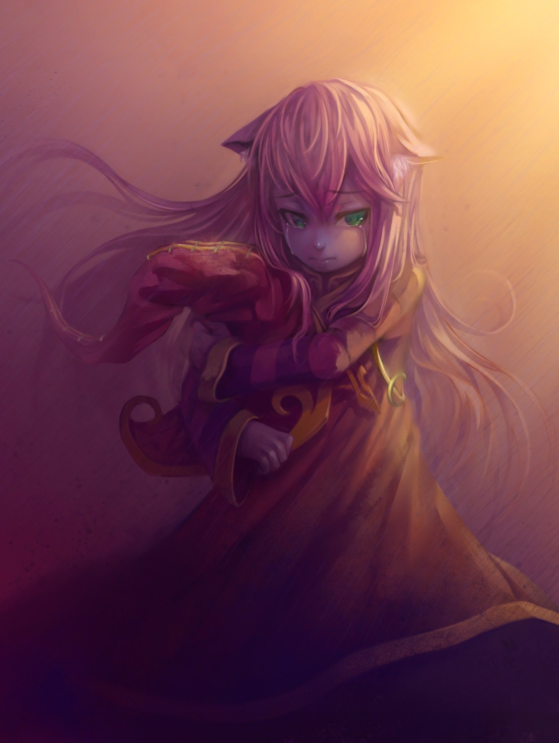 animal_ears dress hick league_of_legends lulu_(league_of_legends) nekomimi